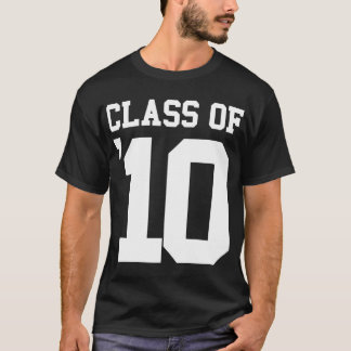 Klasse van de T-shirt van 2010 donkere Mannen