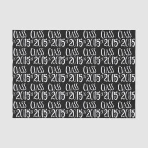 Klasse van de  tekst van het Afstuderen Cadeau 201 Tissuepapier