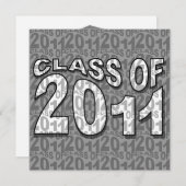 Klasse van de uitnodiging van het Afstuderen van 2 (Voorkant / Achterkant)