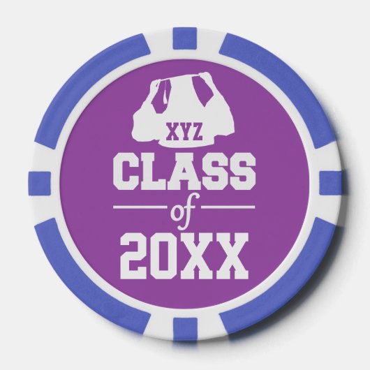 Klasse van ELK jaar aangepaste poker chips (Voorkant)