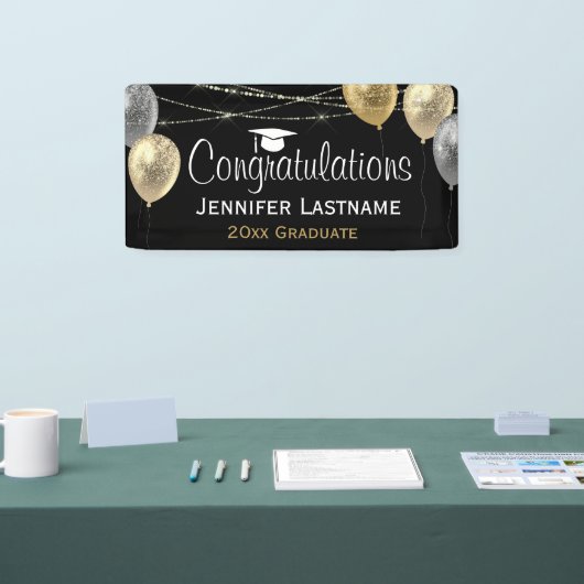 Klasse van elk jaar Fancy Graduation Party Budget Spandoek (Beurs)