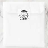 Klasse van gepersonaliseerd Afstuderen van 2020 Vierkante Sticker (Tas)
