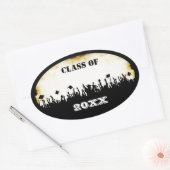 Klasse van Graduation Caps and Gowns Stickers (Envelop)