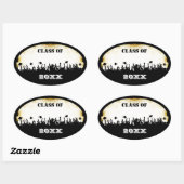 Klasse van Graduation Caps and Gowns Stickers (Vel)