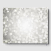 "Klasse van" Graduation Party Silver Glitter Light Gastenboek (Achterkant)