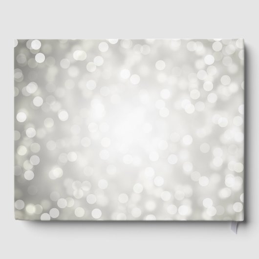 "Klasse van" Graduation Party Silver Glitter Light Gastenboek (Achterkant)