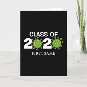 Klasse van het 2020 Funny Virus Afstuderen Kaart