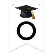 Klasse van het 2025 Black Script Afstuderen Vlaggetjes (Tweede vlag)