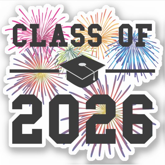 Klasse van het 2026 Senior Jaar Sticker (Voorkant)