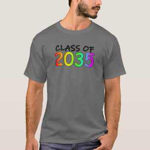 Klasse van het 2035 K-12e Print ruimtevaart-Afstud T-shirt