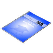 Klasse van het Afstuderen Guest Book in Blue van 2 Notitieboek (Linkerzijde)