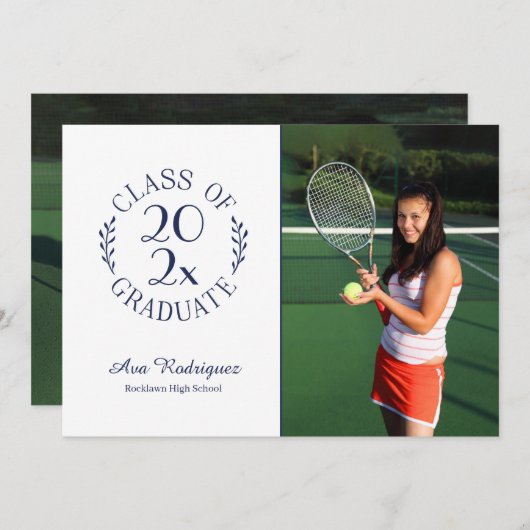 Klasse van het Afstuderen Klassieke 2 Afstuderen v Aankondiging (Voorkant / Achterkant)