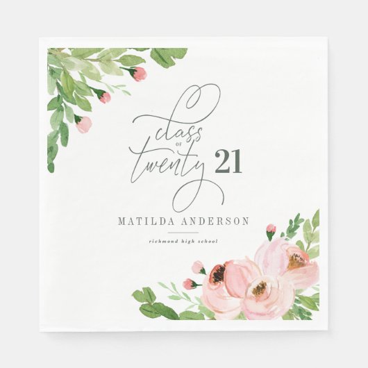 Klasse van het afstuderen van de waterverf van de servet (Voorkant)