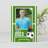 Klasse van het Afstuderen Voetbal 2013 Kaart (Staand voorkant)