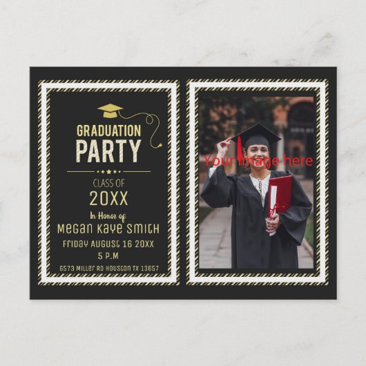 Klasse van het Briefkaart van de Graduation Party  (Voorkant)