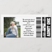 klasse van het fototicket van 2011 kaart (Voorkant / Achterkant)