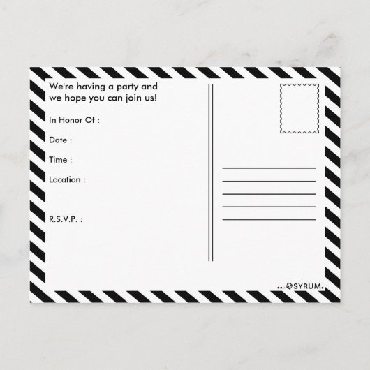 klasse van het graduatiemechanisme van 2013 aankondigingskaart (Achterkant)