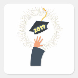 klasse van het graduatiemechanisme van 2019 , reün vierkante sticker