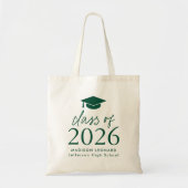 Klasse van het Green Script Afstuderen 2025 Tote Bag (Voorkant)