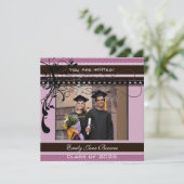 Klasse van het Hoger Afstuderen Uitnodiging & Gesc (Staand voorkant)