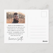 Klasse van het jaar 2024 modern zwart afstuderen f briefkaart (Achterkant)