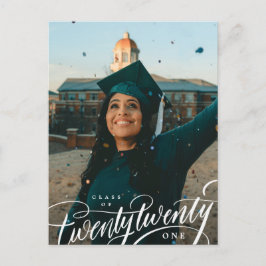 Klasse van het Jaar Foto Afstuderen Aankondiging P Briefkaart
