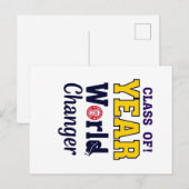 Klasse van het jaar Future Changer Afstuderen Briefkaart (Voorkant / Achterkant)