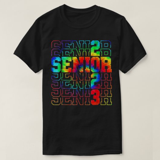 Klasse van hoger Afstuderen van 2023 e-kleurstof S T-shirt (Design voorkant)