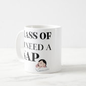 Klasse van I Need A Nap Afstuderen Gift Koffiemok (Voorkant links)
