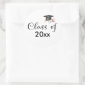 Klasse van je aangepast Afstuderen jaar Ronde Sticker (Tas)
