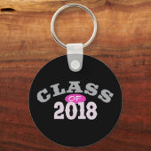 Klasse van roze 2018 sleutelhanger (Voorkant)