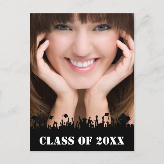 Klasse van Senior Afstuderen Open House Invitation Uitnodiging Briefkaart (Voorkant)