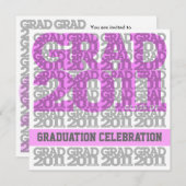 Klasse van uitnodiging 03B van de Graduation Party (Voorkant / Achterkant)