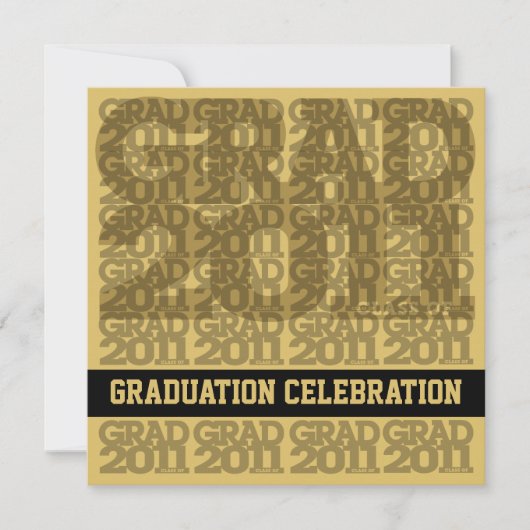 Klasse van uitnodiging 03E van de Graduation Party (Voorkant)