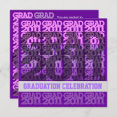 Klasse van uitnodiging 03h van de Graduation Party (Voorkant / Achterkant)