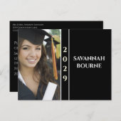 Klasse van verandering naar het Afstuderen van het Uitnodiging Briefkaart (Voorkant / Achterkant)