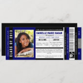 Klasse van VIP-toegangsbewijs van Afstuderen 2013 Kaart (Voorkant / Achterkant)