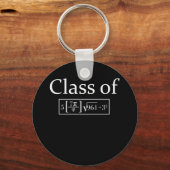 Klasse van Wiskunde 2024 Geek Pi 8e graad Afstuder Sleutelhanger (Voorkant)