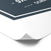 Klasse - Vintage voor houtskool Poster (Hoek)