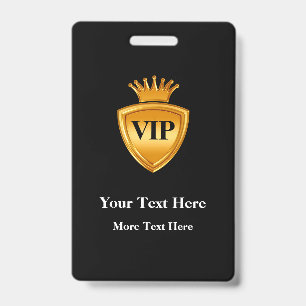Klasse VIP-badge-sjablonen Badge