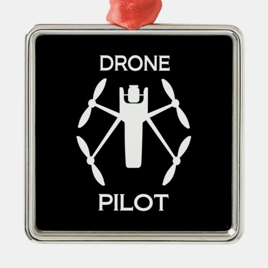 Klassen Drone Pilot Metalen Ornament (Voorkant)