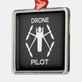 Klassen Drone Pilot Metalen Ornament (Links)