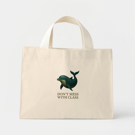 klassenaap mini tote bag (Voorkant)