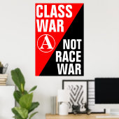 klassenoorlog is geen oorlog poster (Thuiskantoor)