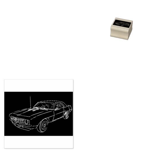 **KLASSIC CAR LOVER** WORD STEMP 	RUBBERSTEMPEL (Gestempeld)