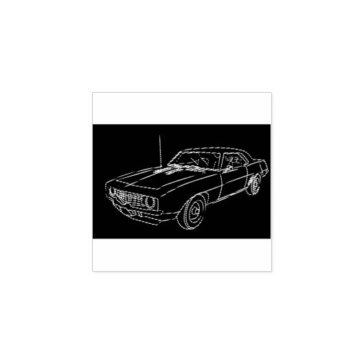 **KLASSIC CAR LOVER** WORD STEMP 	RUBBERSTEMPEL (Afrduk)