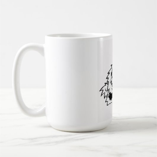 Klassiek 15 oz. mok met KCA-illustraties (Links)