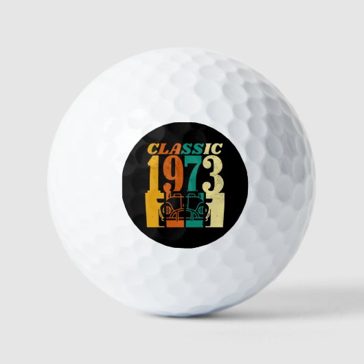 Klassiek 1973 51e verjaardag golfballen (Voorkant)