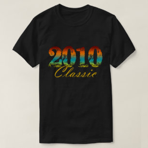 Klassiek 2010 T-shirt geboren in 2010 Birthday Gif