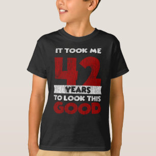 Klassiek 42 Jaar Oude Grappige 42e Verjaardag Cade T-shirt